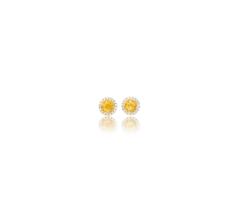 14K Citrine & Diamond