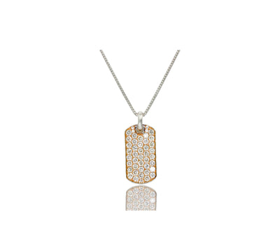 Signature 18K ARK Rose Gold Diamond Tag