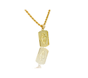 10K  Gold Dog-Tag Style w/ Arrow Head