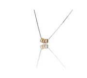 Italian 14K White Gold Rondels