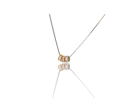 Italian 14K White Gold Rondels