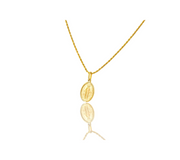 14K Mini Oval Virgin Mary Medalion