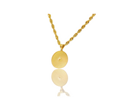 14K Diamond Cut Trio-Gold Lady of Guadalupe