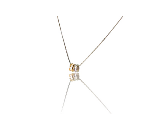 Italian 14K White Gold Rondels