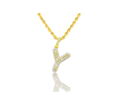 Diamond Baguette “Y” Initial