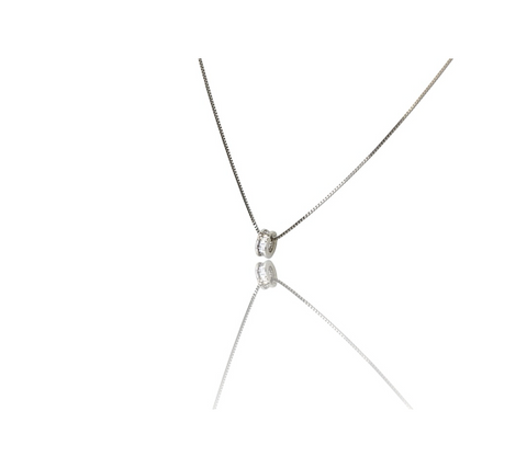 Italian 14K White Gold Rondels