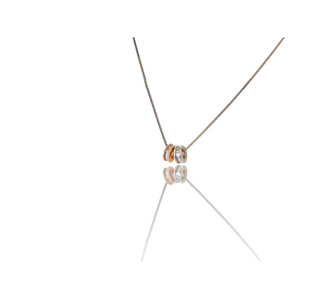 Italian 14K White Gold Rondels
