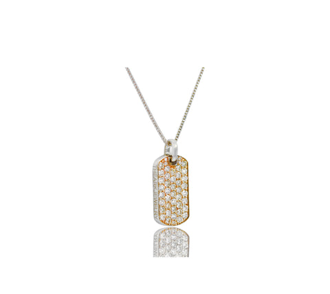 Signature 18K ARK Rose Gold Diamond Tag