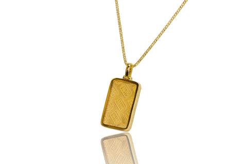 24K Swiss Bullion in 18K Diamond Bezel