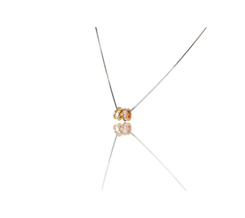 Italian 14K White Gold Rondels