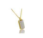 18K Signature ARK Two-Tone Diamond Tag