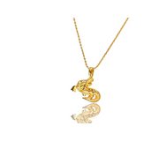 Nile Crocodile in 18K Gold