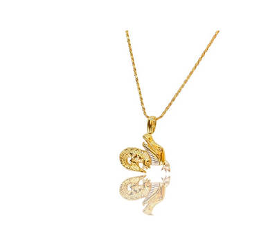 Nile Crocodile in 18K Gold