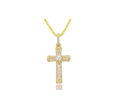 1/2 CT Solitaire Diamond Luxury Cross