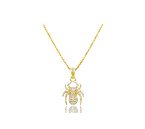 Micro Diamond Spider in 14K & VVS