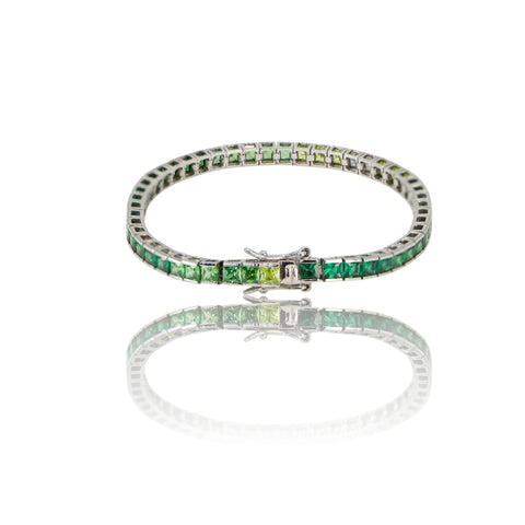 Endless Green Invisible Set Tennis S925