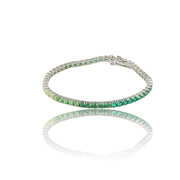 Endless Green Prong Set Tennis S925