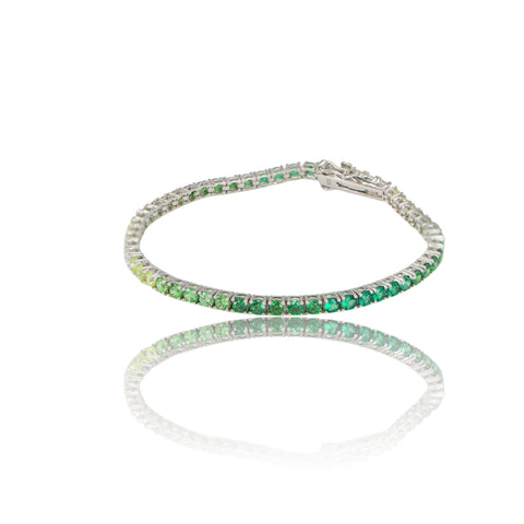 Endless Green Prong Set Tennis S925