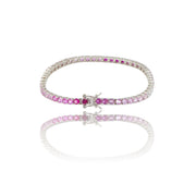 Endless Pink Prong Set Tennis S925