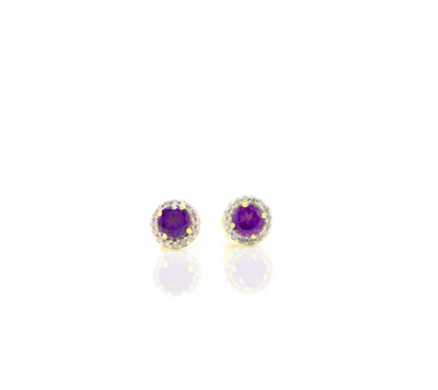 10K Amethyst & Diamond