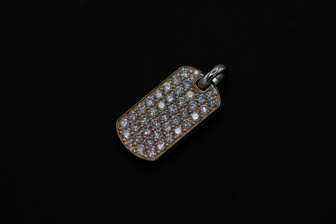 Signature 18K ARK Rose Gold Diamond Tag