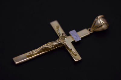 Flat Crucifix Cross 002