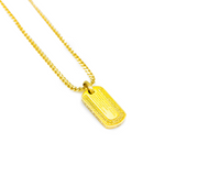 18K Signature ARK Two-Tone Diamond Tag