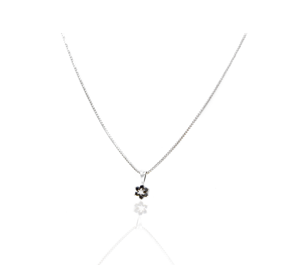 Ark Diamond Bliss Flower Pendant Necklace