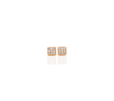 Asscher Studs