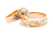 Rose Carved Bands