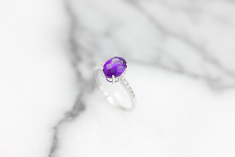 Amethyst Solitaire