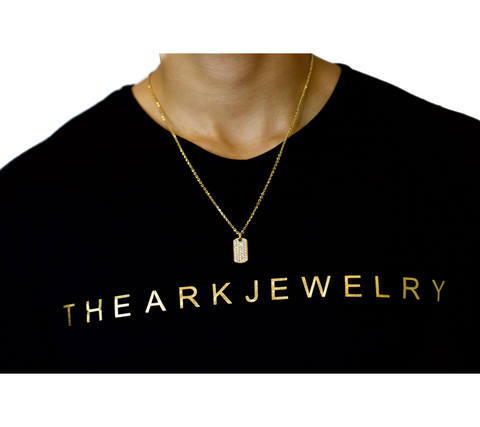 18K Signature ARK Rose Gold Tag