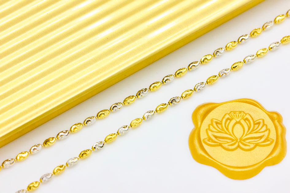 Solid Double Rice Chain (2mm) – The Ark Jewelry