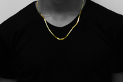 Gold Herringbone Chain (3mm)