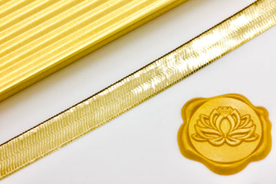 Gold HerringBone Chain (10mm)