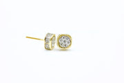 Two-Tone Square Studs