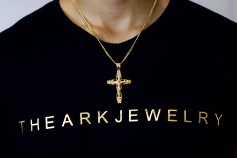 Rose Gold Crucifix 001